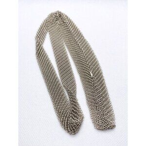 Elsa Peretti TIFFANY & Co. 925 Sterling Silver Mesh Necklace 26.5"